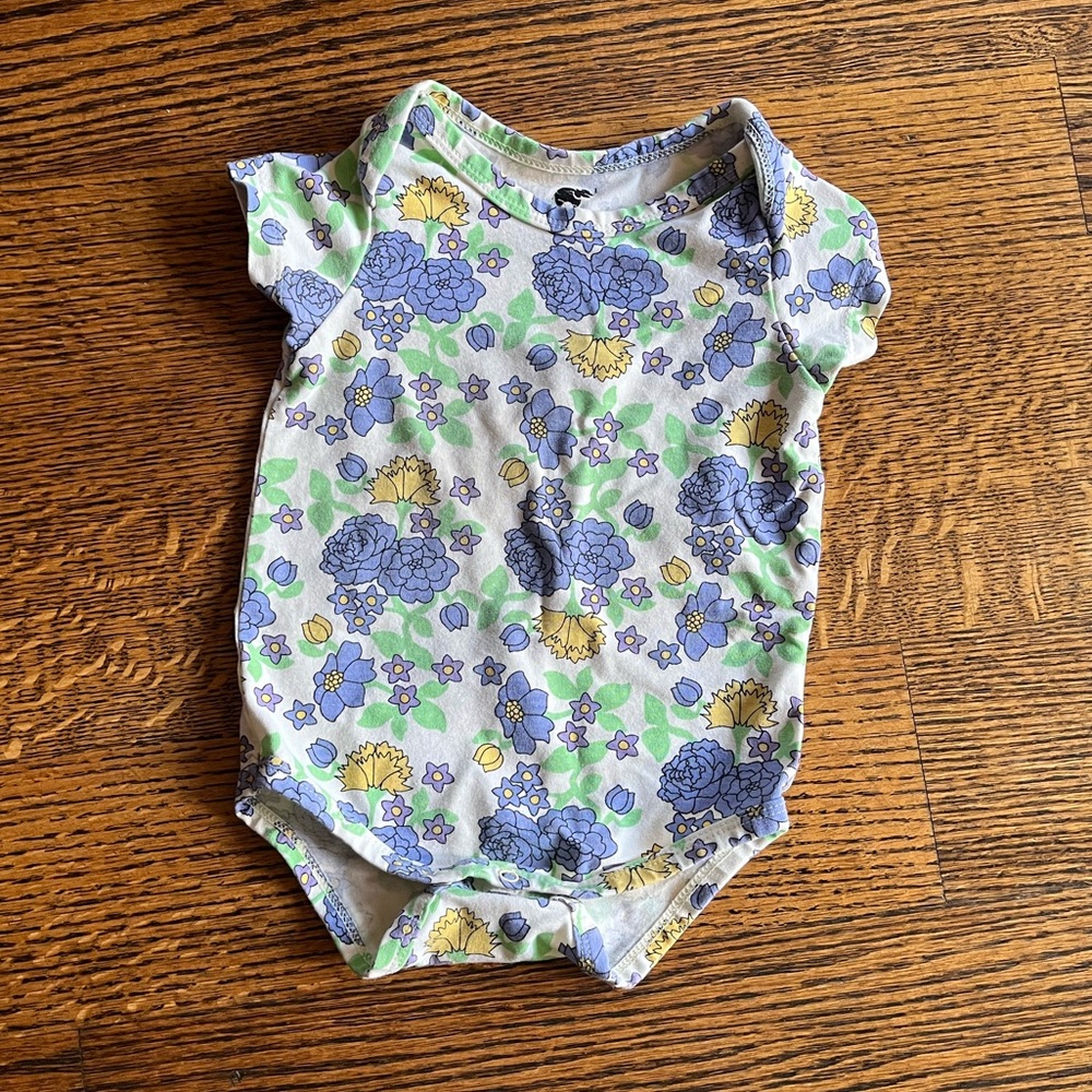 Groovy Floral Monica + Andy Onesie